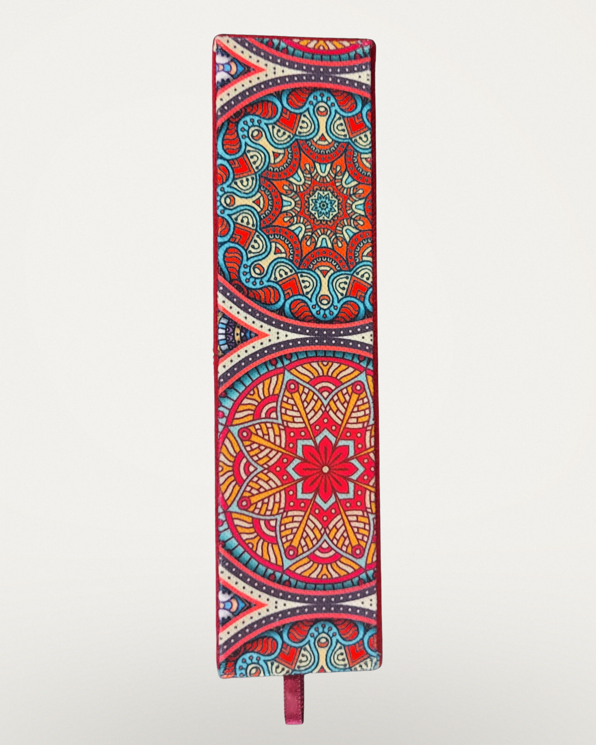 Kadife Hediye Kutusu - Etnik Bordo (Mandala Desen)