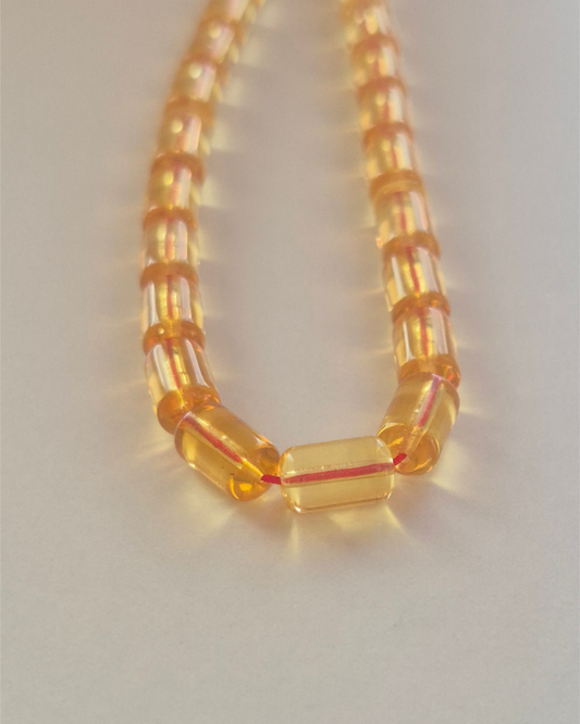 NaturAmber Baltık Bal Kehribar Tesbih — 10×5,7 mm Fıçı Kesim · 33 Tane