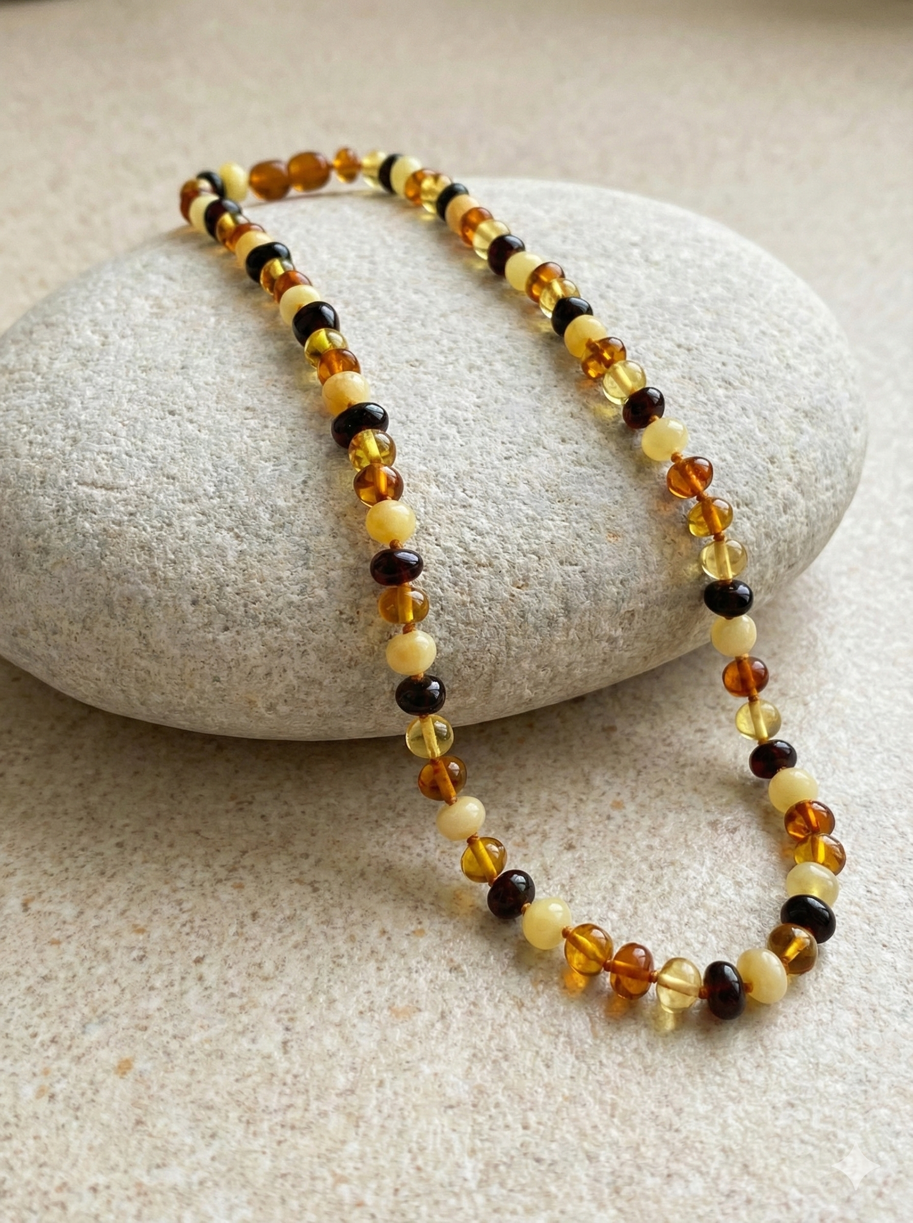 Genuine Baltic Amber Necklace – Multicolor Amber Beads | Naturamber