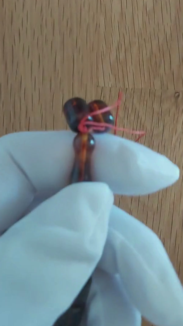 Kahve Pres Kehribar Tesbih 11x8,5 mm Fıçı Kesim 33 Tane