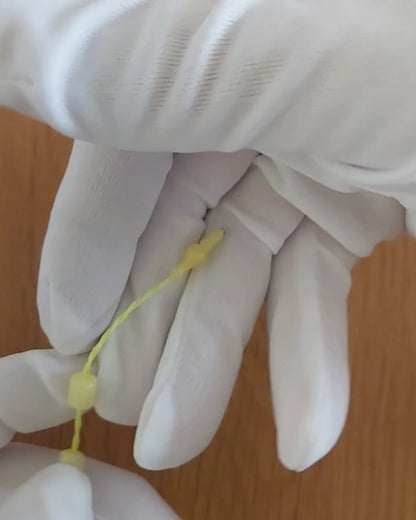 Beyaz Sütlü Kaya Damla Kehribar Tesbih — 9×6 mm Fıçı Kesim · 33 Tane · Sistemli - Baltık kehribarı