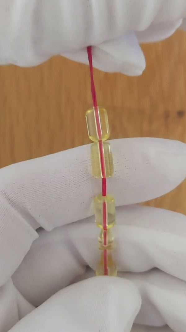 Bal Kaya Damla Kehribar Tesbih — 10×5,7 mm Fıçı Kesim · 33 Tane - Baltık kehribarı