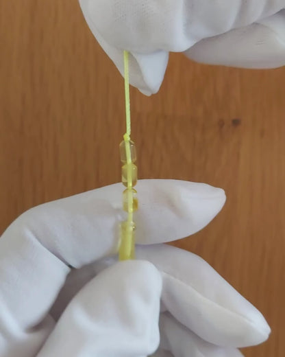 Bal Kaya Damla Kehribar Tesbih — 6,5×4 mm Fıçı Kesim · 33 Tane - Baltık kehribarı