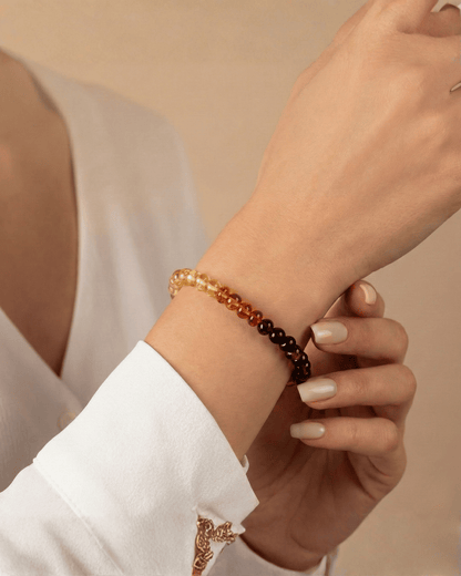 Hakiki Baltık Kehribar Bileklik – Gökkuşağı Renkli Kehribar Boncuklar | Doğal amber
